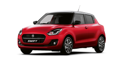 New Suzuki Swift - Burning Red Metallic / Super Black